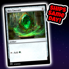 Mox Emerald - Custom Art Magic: The Gathering Playtest Card - Commander EDH picture