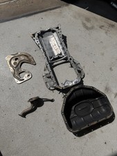 98-05 Lexus Toyota 2jz Complete Front Sump Oil Pan With Hardware IS300 GS300 picture