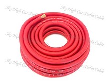 4 Gauge AWG RED Power Ground Wire Sky High Car Audio Sold By The Foot GA ft  picture