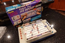 Vintage FRANKLIN ICE HOCKEY  Electronic Tabletop Mechanical  game console  A3 picture