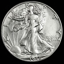 1946-D Walking Liberty Half Dollar High Grade Inventory A picture