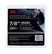3M 06383 6383 Automotive Acrylic Plus Attachment Tape Blk 45mil (7/8 in x 20 yd) picture