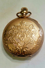Vintage 1897 Waltham Seaside GF Ladies Hunter Case Pocket Watch  Size 6  RUNS picture