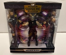 AEW Unrivaled Supreme Collection Malakai Black Action Figure Set 10-Piece picture