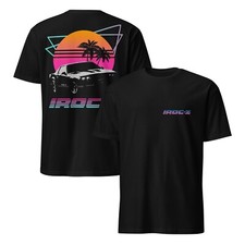 1980's Retro Wave Chevy Camaro IROC-Z Black T-Shirt picture