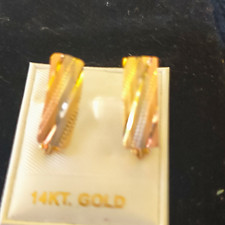 14k Yellow Gold Dangle/Drop Earrings Pair, French Wire, No Stone picture