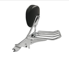Chrome Backrest Sissy Bar w/ Luggage Rack For Harley Touring 09-17 Road Glide picture