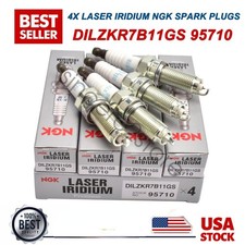 4 NEW OEM LASER IRIDIUM NGK SPARK PLUGS DILZKR7B11GS 95710 picture