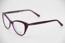 NEW ELLEN TRACY PADUA WINE LAMINATE AUTHENTIC FRAMES EYEGLASSES 52-16 picture