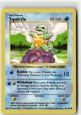 Squirtle Common Base Set (Shadowless) 063/102 Unlimited NM picture