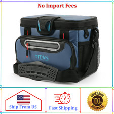 Titan by Arctic Zone 12 Can Zipperless Soft Cooler, 8 Quart, Ocean Blue picture