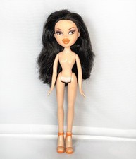 Bratz Neon Pop Divaz Jade naked doll original shoes black hair orange lips picture