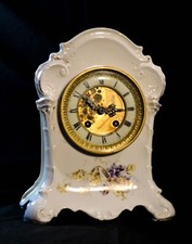 Antique KPM Krister Porzellan-Manufaktur Porcelain Hand Painted Clock H.A.C. 8-d picture
