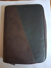 Vintage 2000 Philippe Amiel Personal Daily Planner. Black and Brown Faux Leather picture