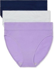 Warner's Women's Blissful Benefits Dig-free Breathable Microfiber Hi-cut 3-pk-M picture