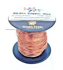 Copper Wire 99.9% Pure - Choose 8 To 30 Ga, 25FT to 200FT,  Jewelry, DIY, Craft picture