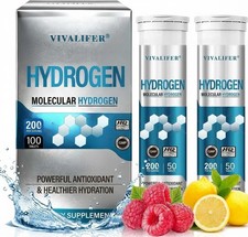 Hydrogen Water Tablets, 100 ct, Lemon & Raspberry, Magnesium, Energy & Recovery picture