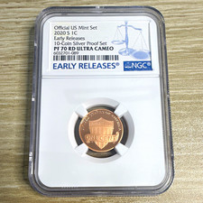 2020-S Lincoln Shield Small Cent Proof PF70 RD Ultra Cameo Early Releases NGC picture