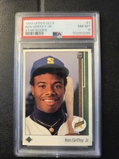 Upper Deck 1989 Ken Griffey Jr Star Rookie #1 RC Seattle Mariners PSA 8 picture
