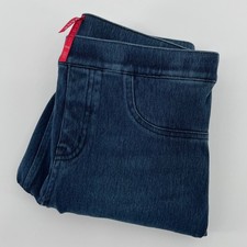 Spanx Jean-ish Leggings Women's Medium Indigo Blue Denim Pull On Skinny Pants picture