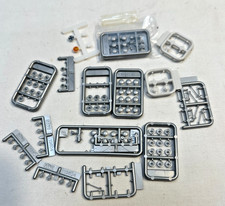 N scale Kato passenger car detail parts and a set of drum head signs, for S F picture