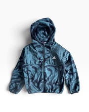 Nike ACG Wolf Tree Polartec Fleece Hooded Jacket Teal Size Youth M picture