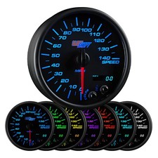 GlowShift In-Dash 140 MPH Speedometer Gauge Kit 3-3/4