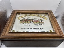 Vintage John Jameson Irish Whiskey 200th Anniversary Music Box Mirror Wood picture