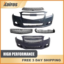 For 2013 Chevy Malibu New Front Bumper Upper Center Lower Grille Assembly Black  picture