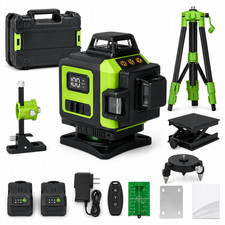 12-Line 3D Green Laser Level 360° Self-Leveling Cross Line Tripod Kit picture