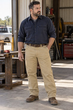 Carhartt FR Force Mens 40 Khaki Ripstop Utility Work Pants Flame Resistant 10478 picture