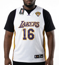 PAU GASOL FINALS JERSEY w/ TAGS Adidas Sz 48 Los Angeles Lakers NBA VTG 2009-10 picture