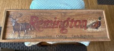 EARLY STYLE REMINGTON FIREARMS DEALER SIGN - Pat Little Painted Guns & Ammo Sign picture