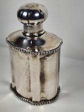 Rare Antique German 800 Silver Oil Lamp Superb Condition  picture