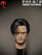 XT001 1/6 Plant Hair Robert Pattinson Man Head Carved Model picture