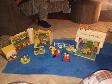 Vtg Fisher Price Little People Sesame Street Lot Cookie Monster Ernie Big Bird picture