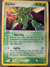 Scyther 46/115 EX Unseen Forces Reverse Holo Pokemon TCG Card Stamped picture