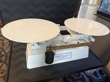 Detecto 1001-TB 16 LB Baker's Scale Bundle w/Crestwear Weights + Vintage Weights picture
