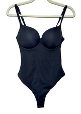 SKIMS Ultimate Body Thong Bodysuit – Onyx – Small - NWT picture