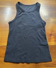 Lululemon Women’s Black Racerback Yoga Gym Workout Tank Top Size 4 picture