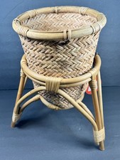 Rattan Style Wicker Plant Holder  picture