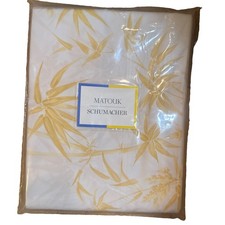 Matouk Schumacher King Flat Sheet Domonique  Yellow Print New $475 picture