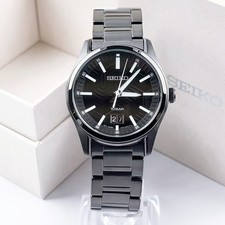 Seiko Essentials SUR515 Black Dial Stainless Steel Quartz Men's Watch 39.5mm picture