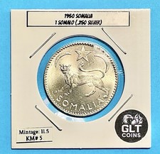 1950 Somalia 1 Somalo ✦ Gem Brilliant Uncirculated ✦ Scarce Silver picture