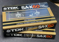 Lot: 2 TDK SA-X 60 High Bias Cassette Tapes New Vintage picture