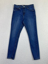 Topshop Moto Jamie Skinny Jeans Womens 28 Blue Mid Rise Stretch Denim 02K04MIND picture