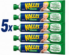 5x Kalles Vegan Swedish Sandwich Spread Tubes 5.3 oz (150g) Made in Sweden picture