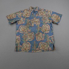 Vintage Reyn Spooner Shirt Large Hawaiian Art Of Eddy Reverse Print Aloha Surfer picture