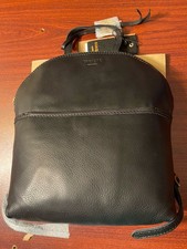 Margot New York Camille Backpack Bag Black 100% Leather picture