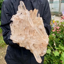 9.23LB ransparent, natural and beautiful white quartz crystal cluste picture